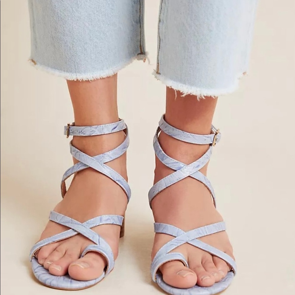 Anthropologie Quinn Strappy Heels